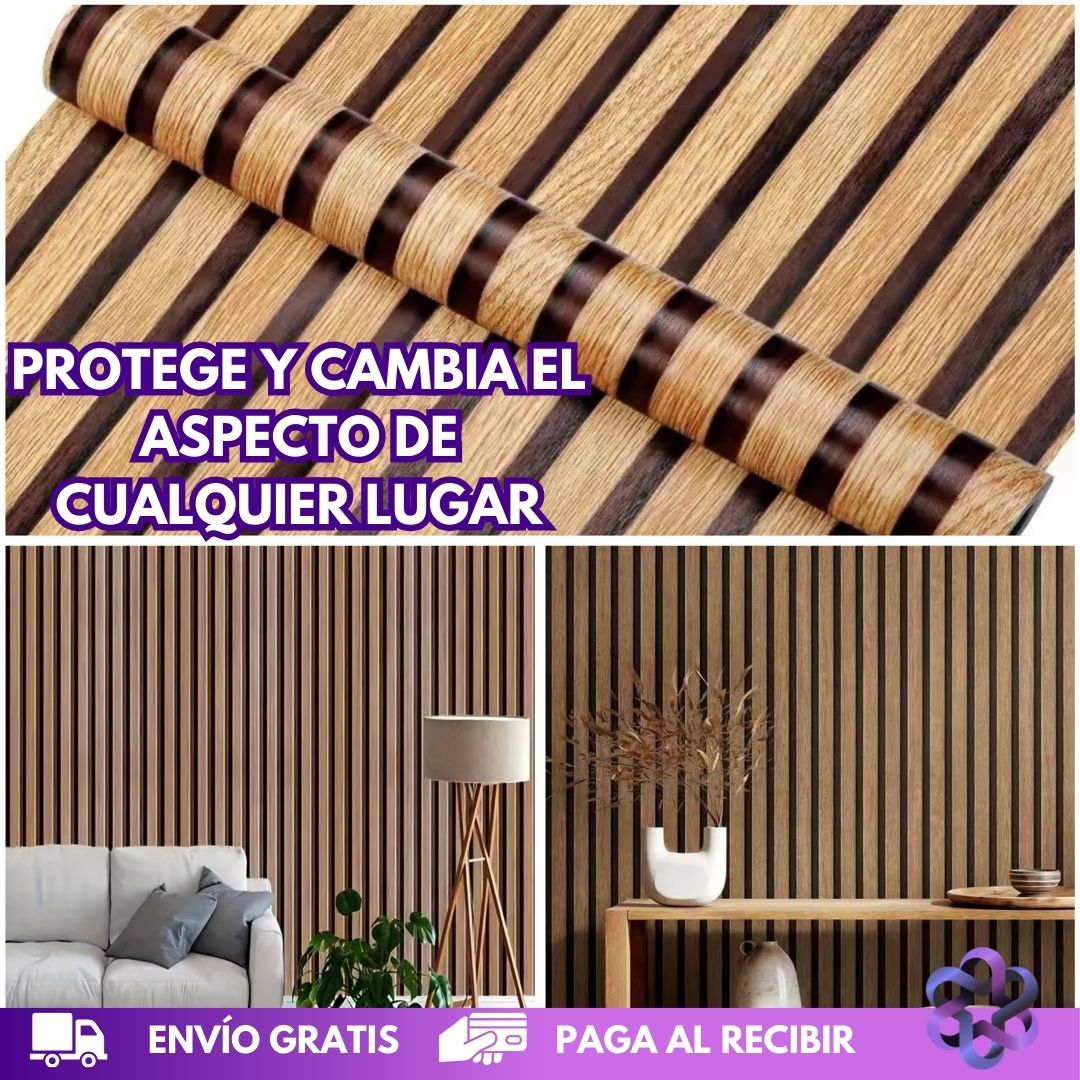 Película Adhesiva Madera 🪵 ORDENA 5 RECIBE 10 METROS 🎁