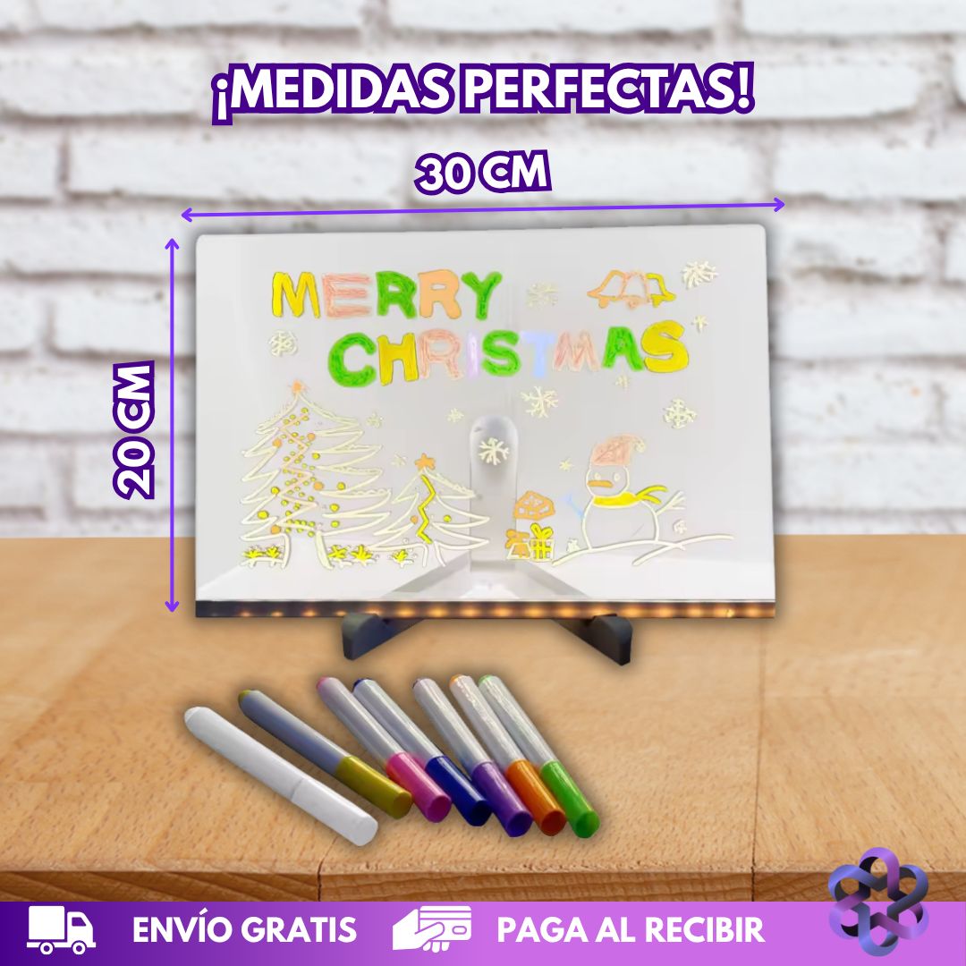 Pizarra Neón 🖍️🎨
