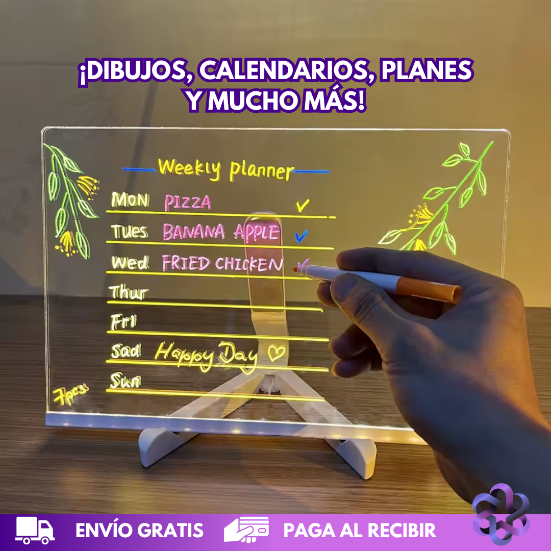 Pizarra Neón 🖍️🎨