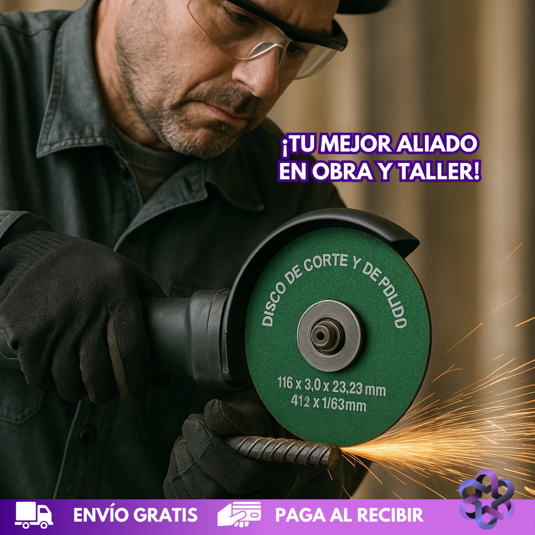 Disco de corte y de pulido