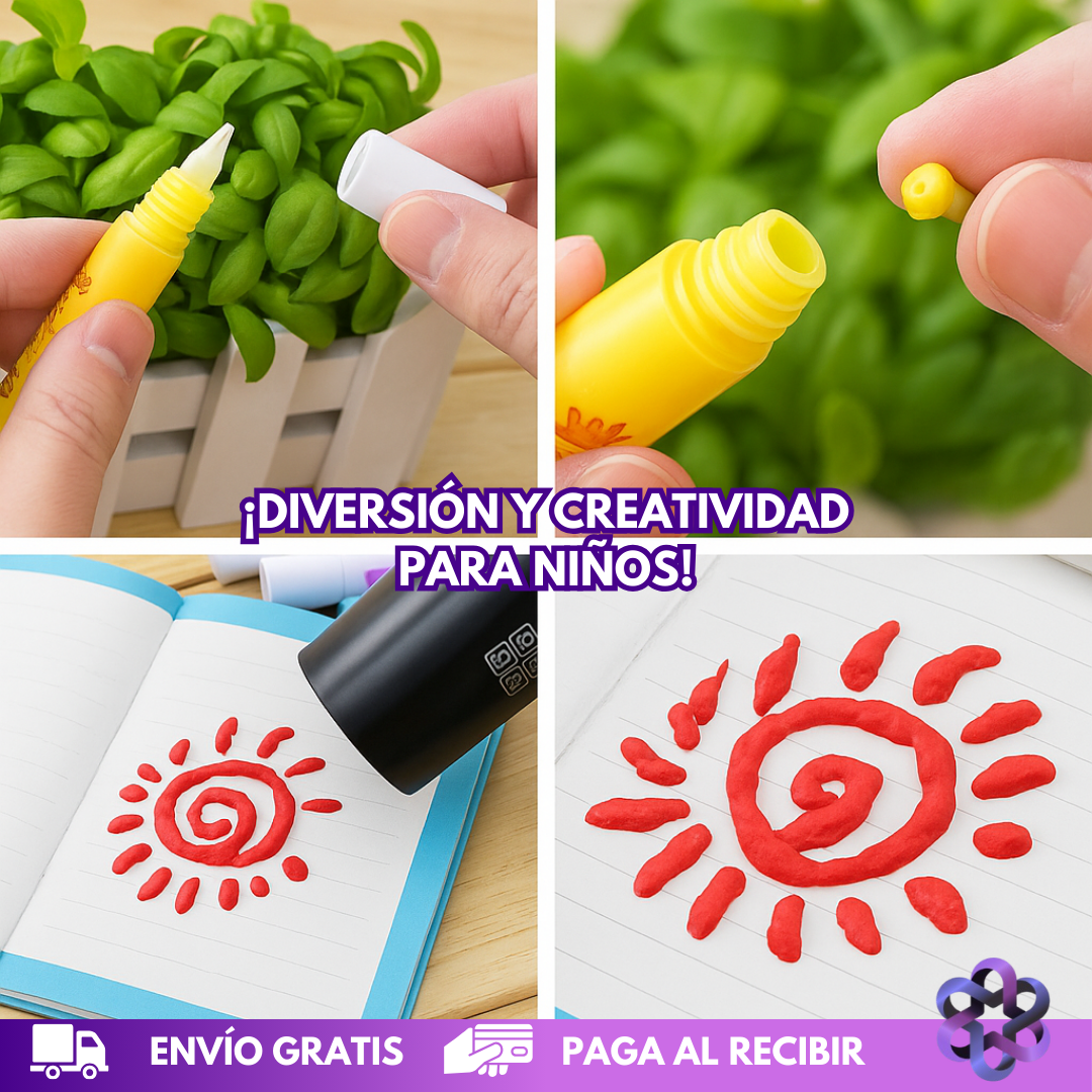 Marcadores Puffy 3D 🎨🖍️