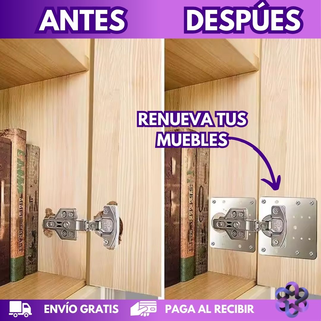 Placa repara bisagras 🚪 Ordena 2 Recibe 4 🎁