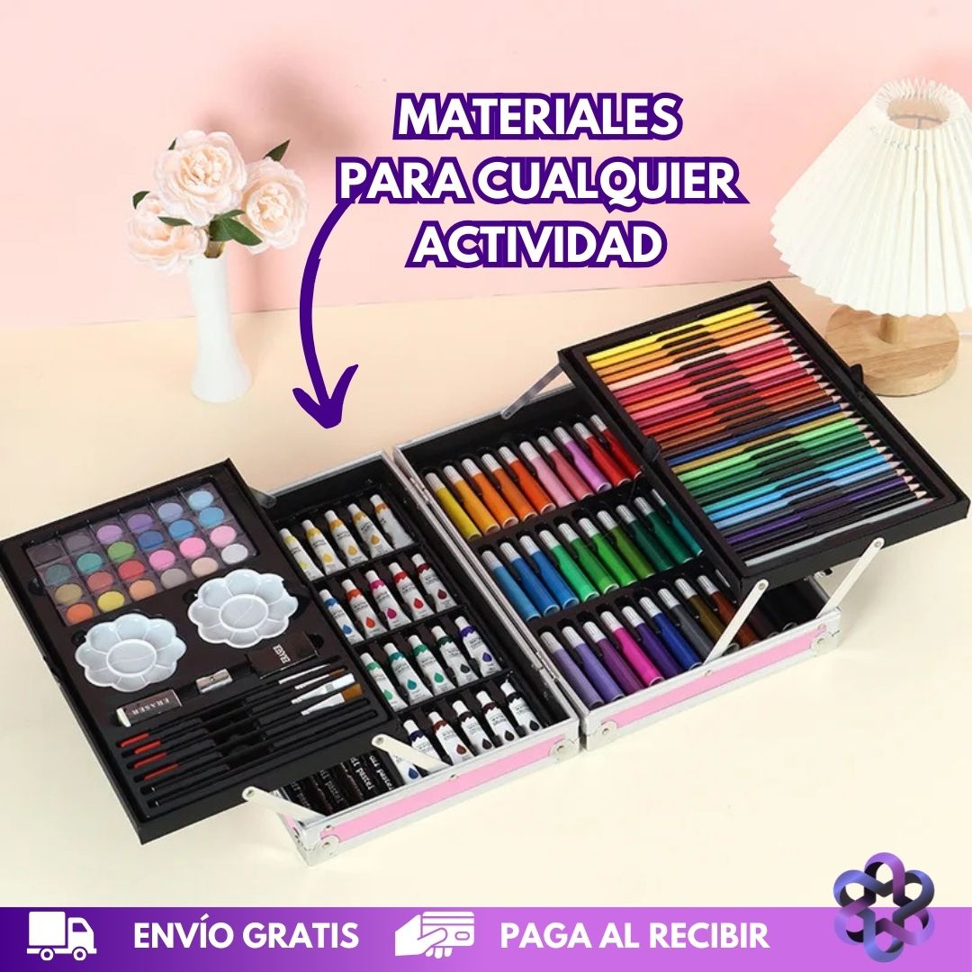 Set de Arte 🎨+145 Piezas🌈