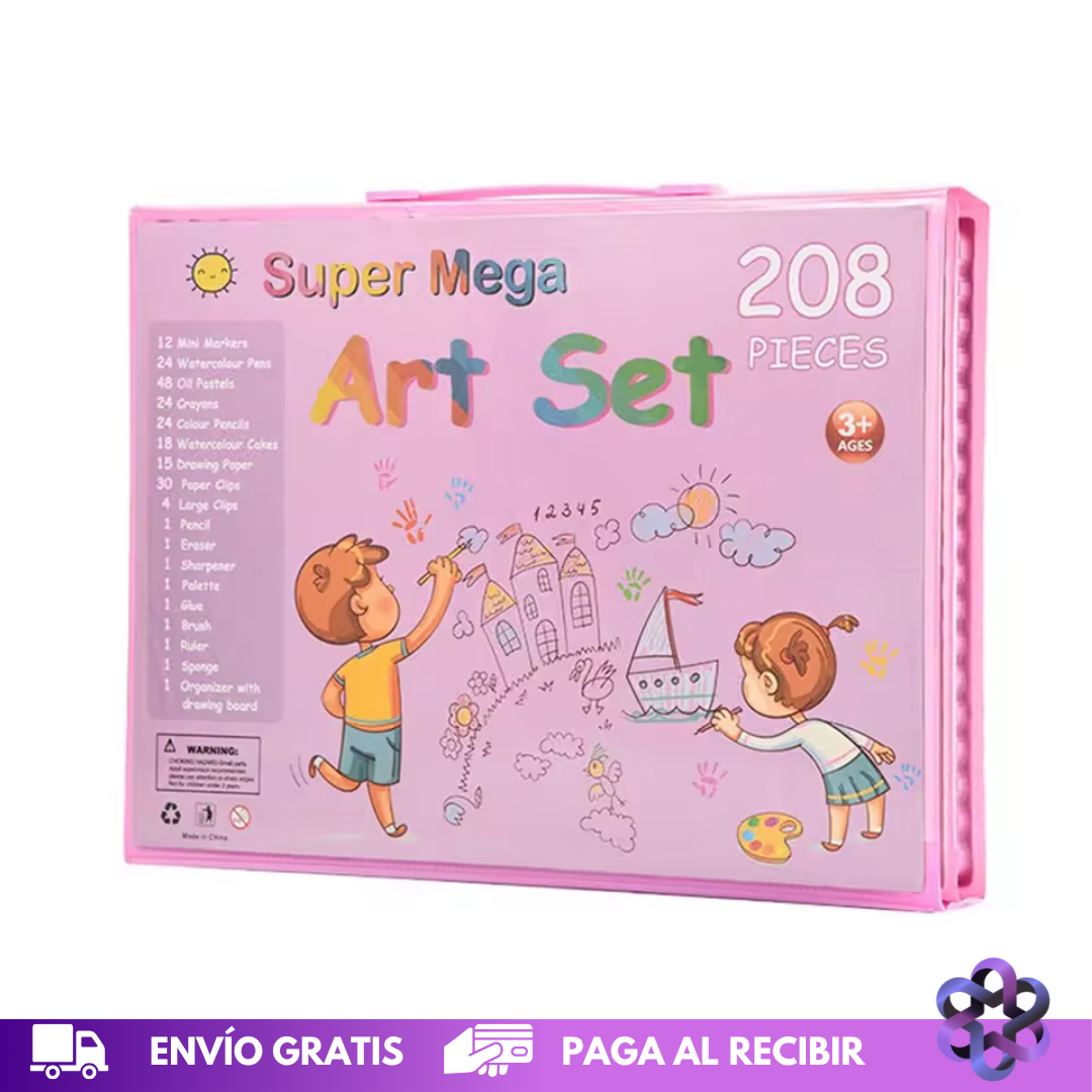Set de Arte 208 Piezas 🖍️🎨