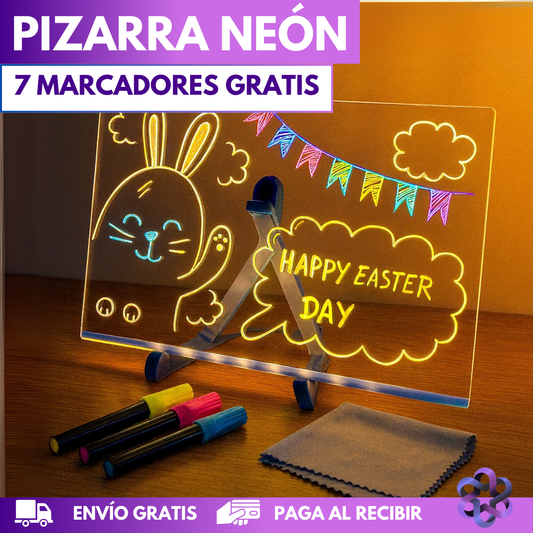 Pizarra Neón 🖍️🎨