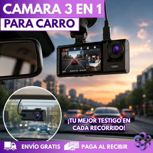 Camara 3 en 1 para carro🚗📹