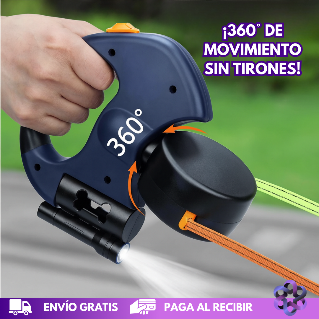 Correa Retráctil Doble🐕‍🦺🐩