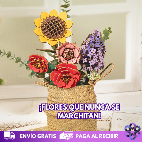 Jardín en Madera 💐🏗️