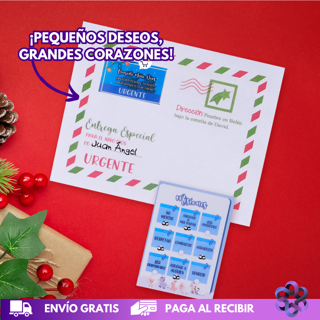 Kit Carta De Navidad 📝🎇