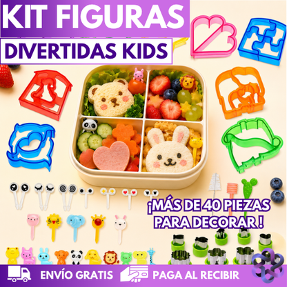 Kit Figuras Divertidas Kids🍳👩🏻‍👦🏻