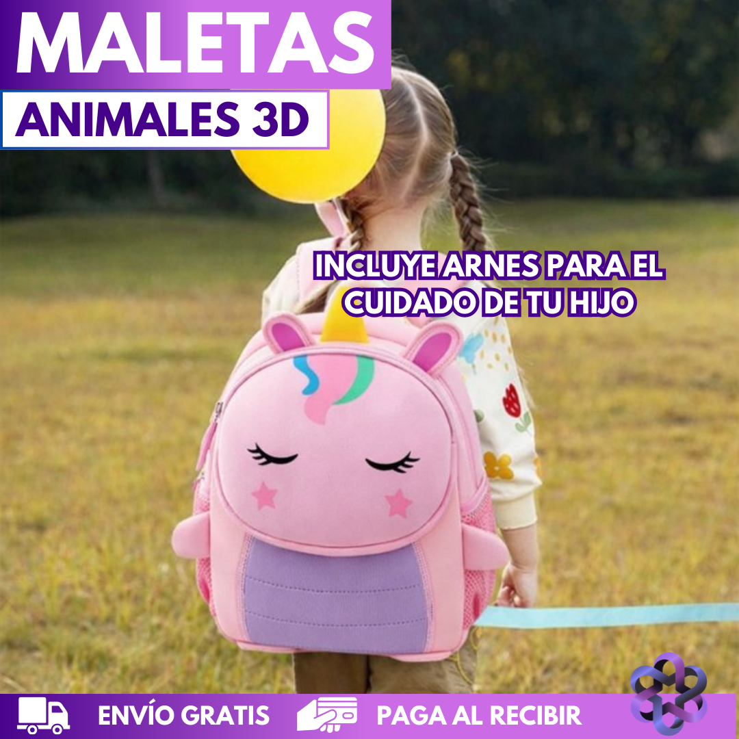 Maletas Con Animales 3D🧳👶🏼