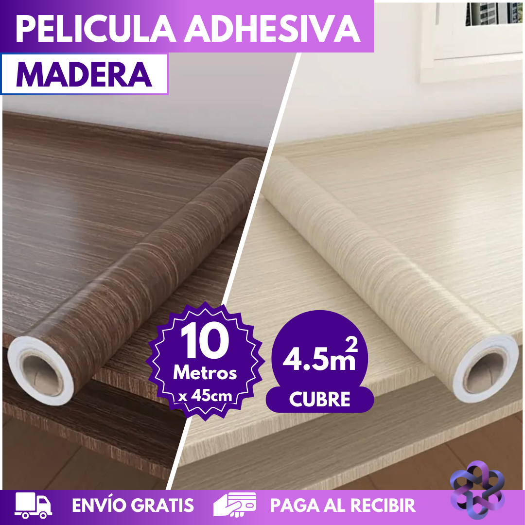 Película Adhesiva Madera 🎁3M Recibe 10 Metros🎁