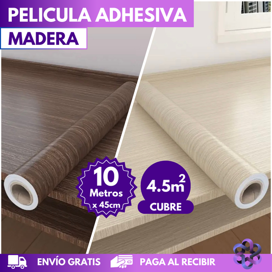 Película Adhesiva Madera 🎁3M Recibe 10 Metros🎁