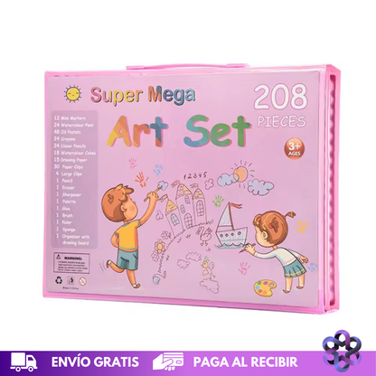 Set de Arte 208 Piezas 🖍️🎨