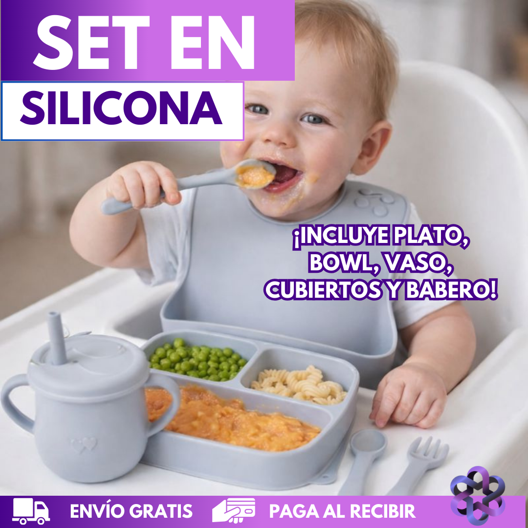 Set en Silicona👶🏼🍽️