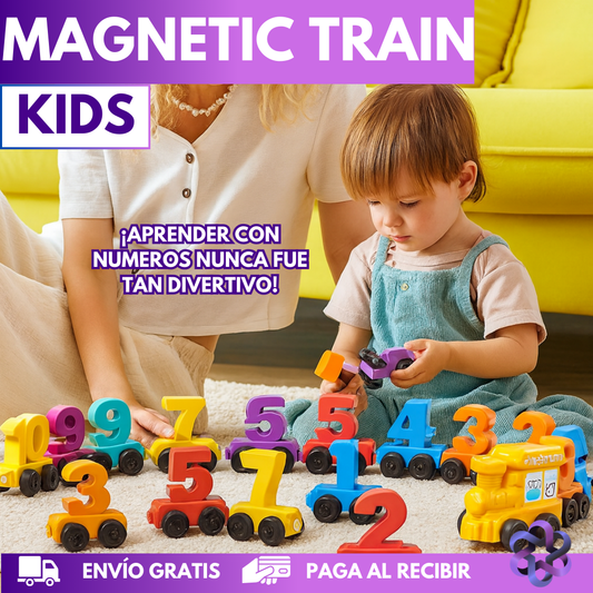 Magnetic train kids🚂
