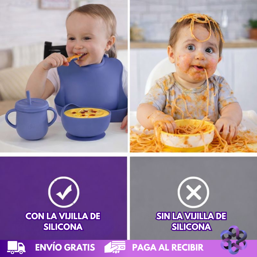 Set en Silicona👶🏼🍽️